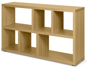 Knižnica v dekore duba v prírodnej farbe 150x83 cm Berlin – TemaHome