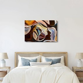 Obraz - Abstrakcia hláv (90x60 cm)