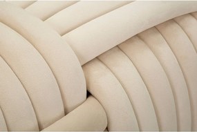 Krémová zamatová lavica Softy – Mauro Ferretti