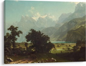 Obraz - Albert Bierstadt, Lake Lucerne, reprodukcia (70x50 cm)