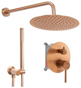 REA-P8809 - Sprchová súprava s podomietkovou batériou LUNGO kartáčovaná meď