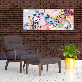 Obraz - Rozprávková abstrakcia (120x50 cm)