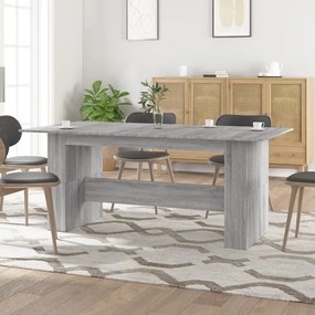 Jedálenský stôl sivý dub sonoma 180x90x76 cm kompozitné drevo 838193