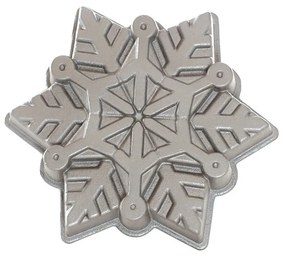 Forma na koláč Nordic Ware Snowflake, 6 šálok, strieborná, 88248