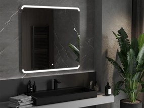 Mexen Nida, LED kúpeľňové zrkadlo s podsvietením 100x100 cm, 6000K, ochrana proti zahmlievaniu, 9806-100-100-611-00