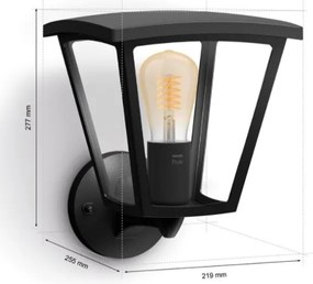 Philips - Vonkajšie nástenné svietidlo INARA Hue 1xE27/7W/230V Wi-Fi IP44