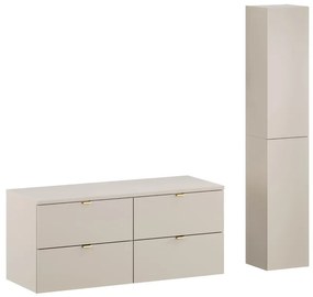 Kúpeľňová zostava Dalia Cashmere so skrinkami 120 cm kašmírová