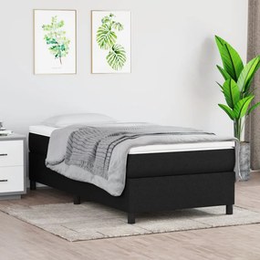 Boxspring posteľ s matracom čierna 100x200 cm látka 3144401