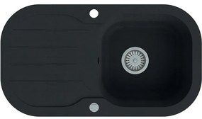 Granitový drez 1K 780x435 čierna