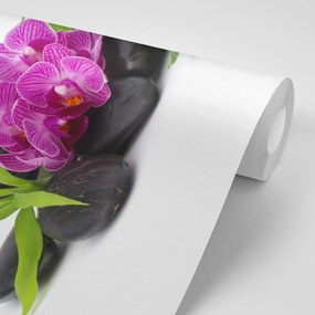 Samolepiaca fototapeta zen zátišie s orchideou