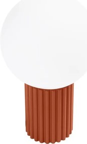 Sollux SL.1731 - Stolná lampa HALO 1xG9/8W/230V pr. 12 cm oranžová