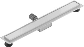 Sprchový žľab maxmax WHITE GLASS, sklenený kryt