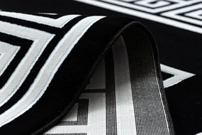 Dywany Łuszczów Kusový koberec Gloss 6776 85 greek black/ivory - 160x220 cm
