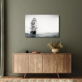 Obraz - Loď plávajúca po oceáne (90x60 cm)