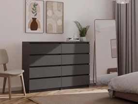 Komoda Musecalo 7 140 (čierna). Akcia -22%. Vlastná spoľahlivá doprava až k Vám domov. 1132832