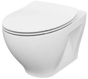 Wc s doskou softclose závesné Cersanit Moduo so zadným odpadom K701-147-ECO