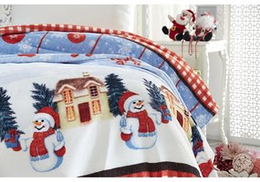 Deka s vianočným motívom s prímesou bavlny 150x200 cm – Mila Home