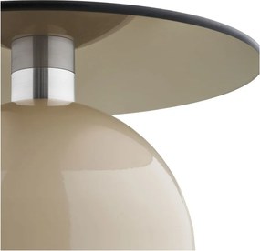 Okrúhly odkladací stolík so sklenenou doskou ø 40 cm Ravello – House Nordic