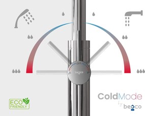 Besco Voľne stojaca vaňová batéria Veo 3.0 ColdMode VB BOX system LG Svetlá Zlatá lesk