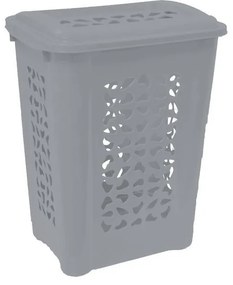 Kôš na špinavé prádlo UH 60 l 45x34x60 cm HAMPER severská šedá KLC