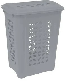 Kôš na špinavé prádlo UH 60 l 45x34x60 cm HAMPER severská šedá KLC