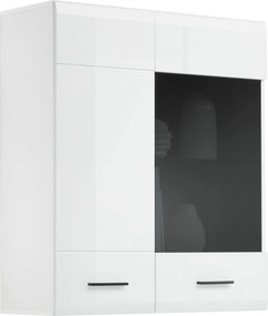 XXXLutz ZÁVESNÁ VITRÍNA, antracitová, biela, 90/102/35 cm Hom`in - Sklenené vitríny - 001803069009