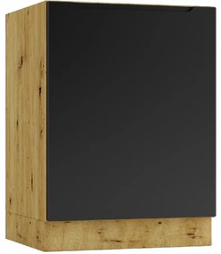 Kuchynská skrinka Isabel D60ZL P/L čierna/artisan