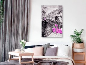Artgeist Obraz - Far Dreams (1 Part) Vertical Pink Veľkosť: 40x60, Verzia: Na talianskom plátne