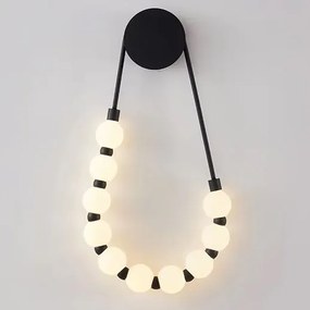 Toolight Toolight, LED nástenné svietidlo 8W, 4000K, APP1661-W, čierna-biela, OSW-03666