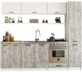 Kuchynská skrinka OLIWIA S40/205 biela / betón