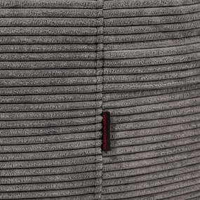 Tmavosivý menčestrový sedací vak Roll 135 – SLOWDOWN