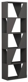 Moderní knihovna Houseland FRAME antracit