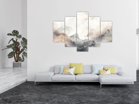 Obraz - Abstrakcia hôr s textúrou mramoru (150x105 cm)