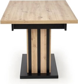 Rozkladací jedálenský stôl 130-180 cm Lalia (čierna) (pre 6 8 osôb). Vlastná spoľahlivá doprava až k Vám domov. 1049330