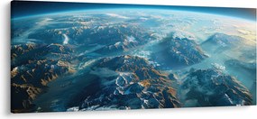 Obraz - Pohľad z vesmíru (120x50 cm)
