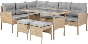 CH Súprava ratanového nábytku BERNO - béžová