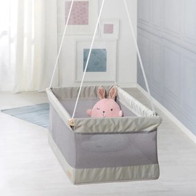 Sivá kolíska 90x45 cm Safe asleep – Roba
