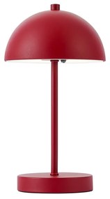 Vonkajšia stolná lampa tmavočervená vrátane LED 3-stupňová stmievateľná IP44 nabíjateľná - Keira