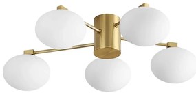 Ideal Lux - LED Prisadený luster HERMES 5xG9/3W/230V pr. 60 cm zlatá