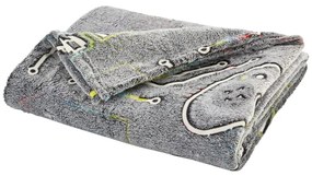 Sivá detská deka so svietiacim efektom z mikroplyšu 130x170 cm Game Over – Catherine Lansfield