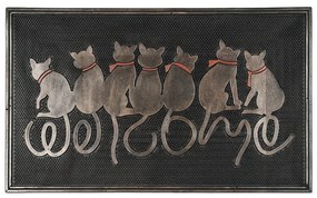 BO-MA Trading Vonkajšia rohožka Sediace mačky, 45 x 75 cm