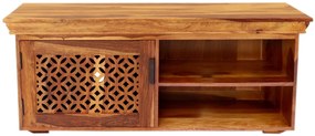 furniture-nabytek.cz - Rustikálny stolík pod tv z masívneho dreva palisander 120x45x50