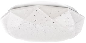 PLX LED stropné kúpeľňové osvetlenie s hviezdnou oblohou OPERA, 12W, denná biela, 26cm, diamant, biele,