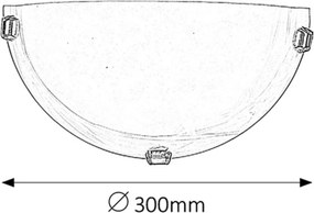 Rabalux ALABASTRO 3001 nástenné svietidlo 1x60W | E27 | IP20 - biely alabaster