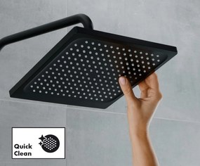 Hansgrohe Vernis Shape, Showerpipe 240 1jet EcoSmart 9 l, s termostatom, čierna matná, HAN-26429670