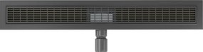 Mexen Flat M33 nerezový sprchový žľab 70 cm, čierna, 1733070-15