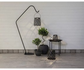 Čierny LED lampáš Star Trading Calabria, výška 28 cm