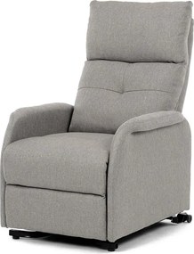 Autronic BONTEC Polohovacie kreslo, elektrické káblové ovládanie, krémová, látka, TV-5482 CRM2 Farba: Šedá