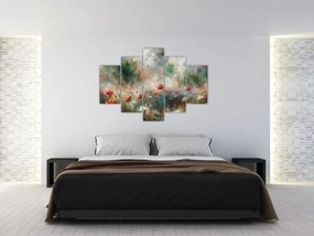 Obraz – Abstrakcia poľa s makmi (150x105 cm)