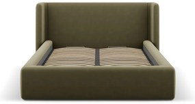 Zelená čalúnená dvojlôžková posteľ s úložným priestorom s roštom 200x200 cm Jason – Windsor &amp; Co Sofas